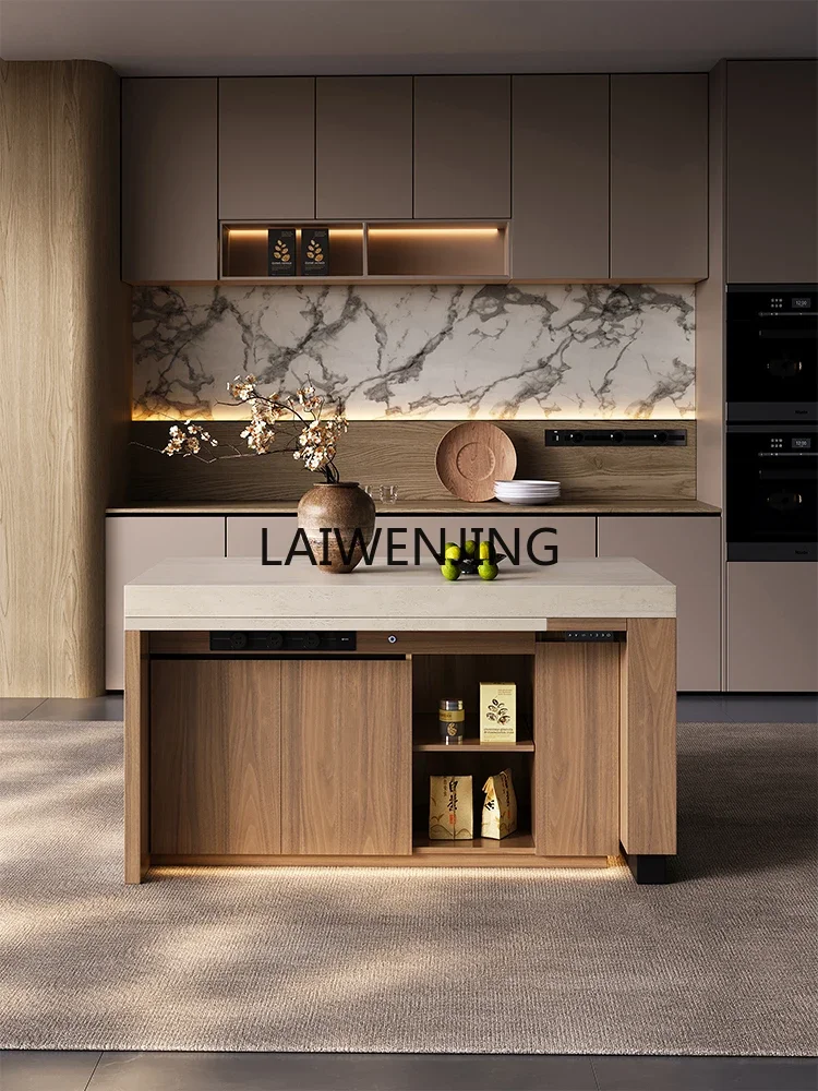 A2-3 MJY high-grade rock sl island dining tle integrated household retractle kitchen island smart