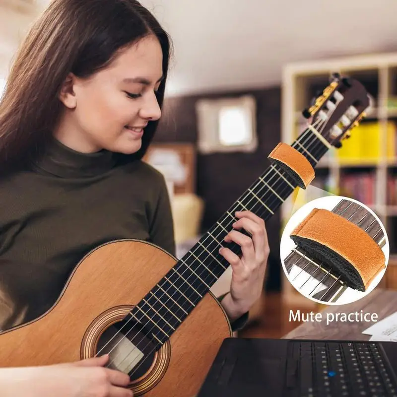 1PC Guitar String Damper Multi-Purpose Damper For Bass And Guitar Guitar Playing Accessories Elastic Bass String Muter For Party
