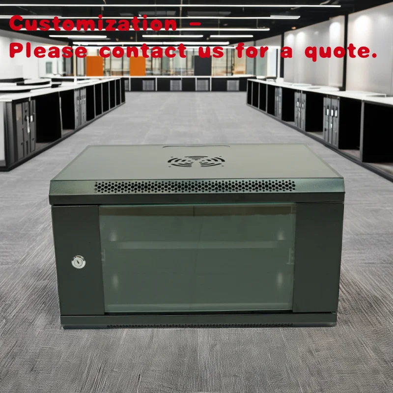 custom.Custom 42U Wall-Mounted 6U Internet Cabinet 22U Capacity 19-Inch Steel Server Rack Enclosure Computers Stock