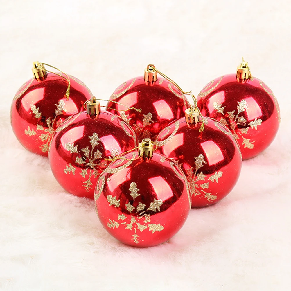 

12 Pcs Christmas Ball Pendant Holiday Decor Ornament Decoration Xmas Tree Plastic for Baubles Balls