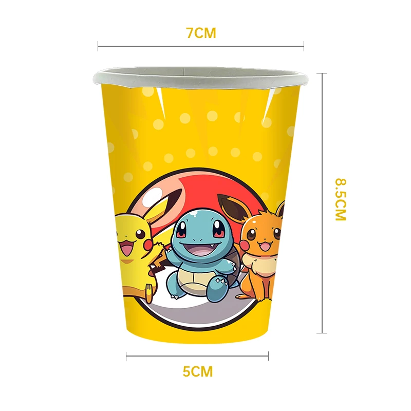 Pokemon Geburtstag Party Einweg Party Platten Pikachu Thema Tischdecke Charakter Ballon Geburtstag Dekoration Baby Dusche Suppli – Detail 18