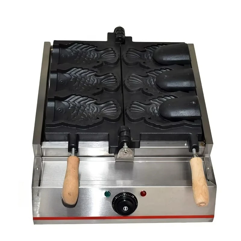 Manufacturers and ice cream snack machines Electric waffle machines, fish-shaped, cake waffle cones New conditions