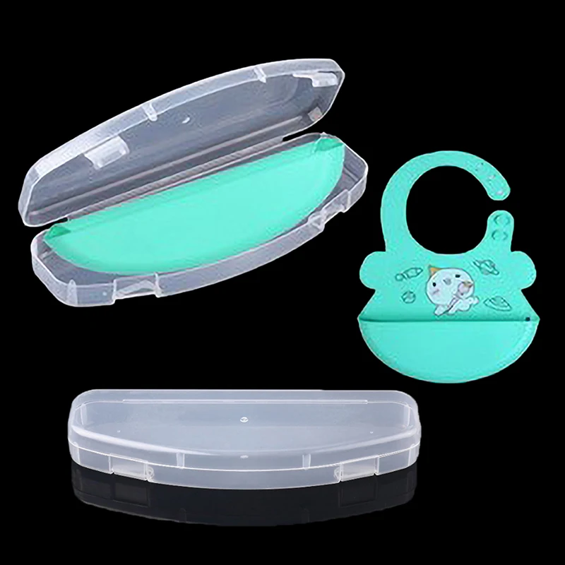 Transparent Plastic Storage Box Baby Bib Storage Box Power Tools Holder Portable Tableware Case Jewelry Storage