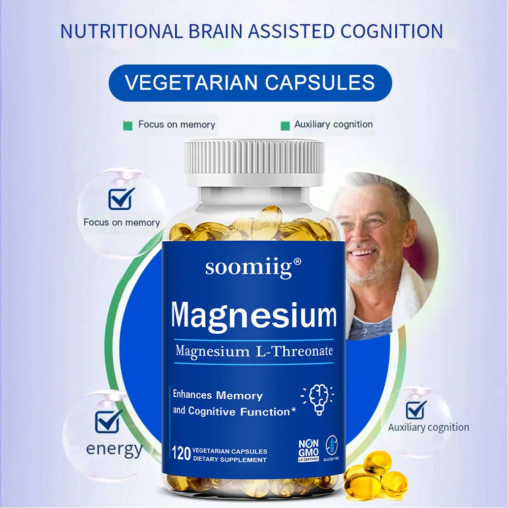 Magnesium L-Dreonaatcapsules – Bevordert de gezondheid van de hersenen, het geheugen, verbetert het geheugen en de cognitieve functie