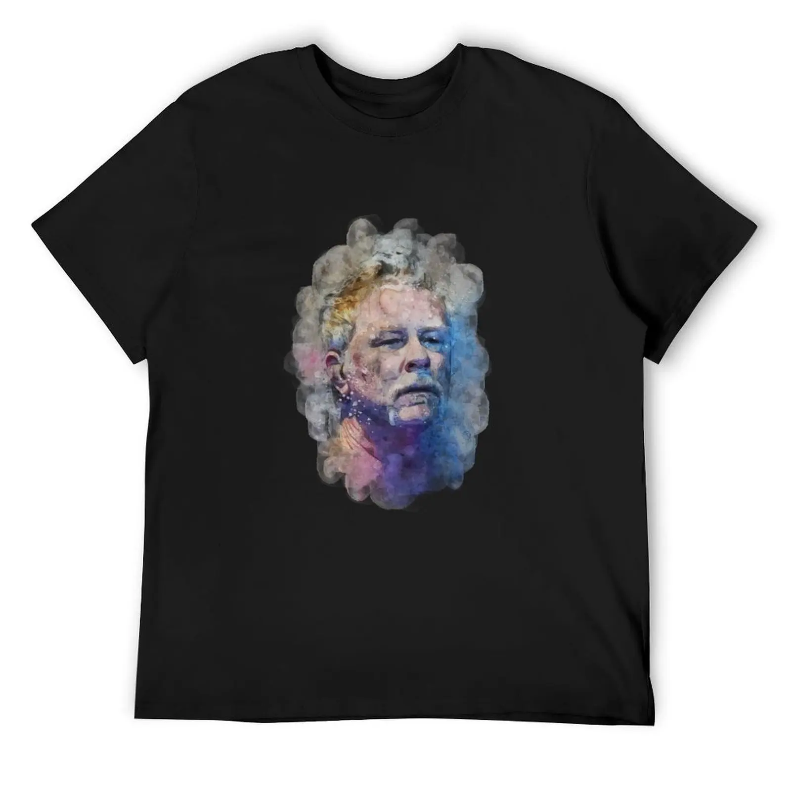 James Hetfield Watercolor T-Shirt blacks sweat cotton t shirt men