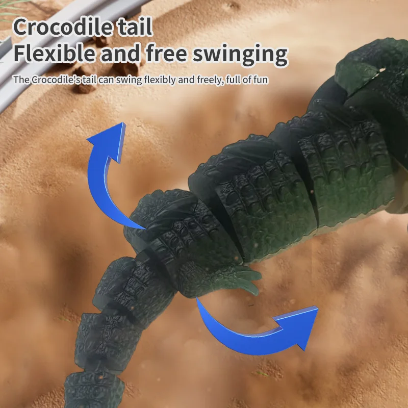التمساح Rc سيارة الحيوانات لعبة تدور سوينغ Shakable LED حيلة التحكم عن بعد لعب للأطفال في الهواء الطلق لعب لعبة الحفلات لعب الأطفال