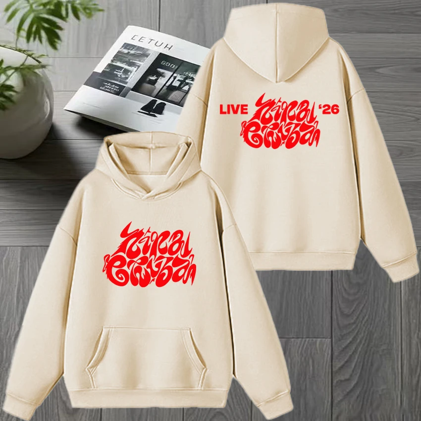 2025 جديد حار مغني الراب نينا تشوبا ألبوم جديد جولة مزدوجة الوجهين طباعة البلوز للجنسين موضة Y2k هوديي الرجال النساء الصوف البلوفرات #6