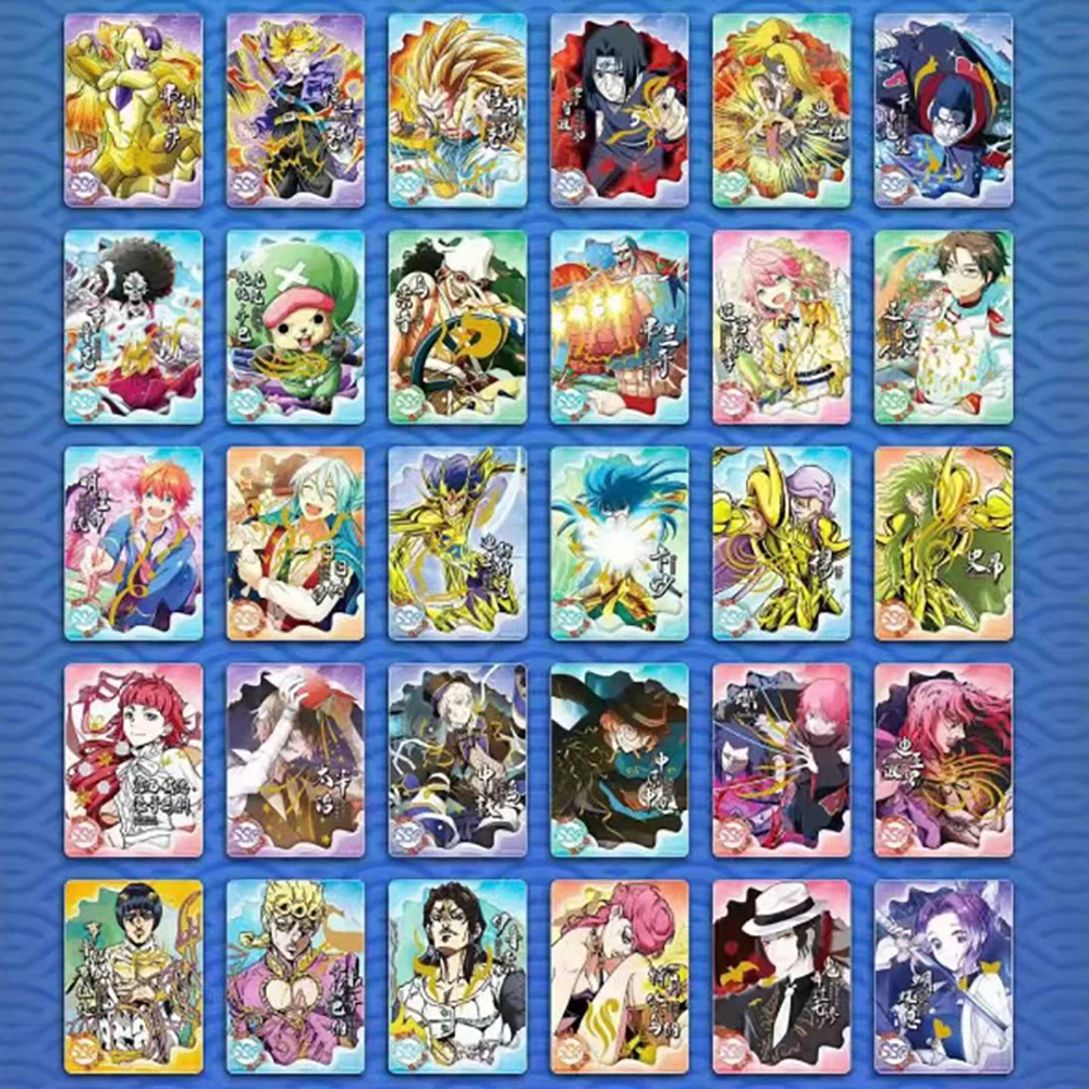 Hero Post Collection Cards Anime Movie Series Dragon Ball One Piece Naruto Demon Slayer Anime Characters Paper Hobby Gifts Toys