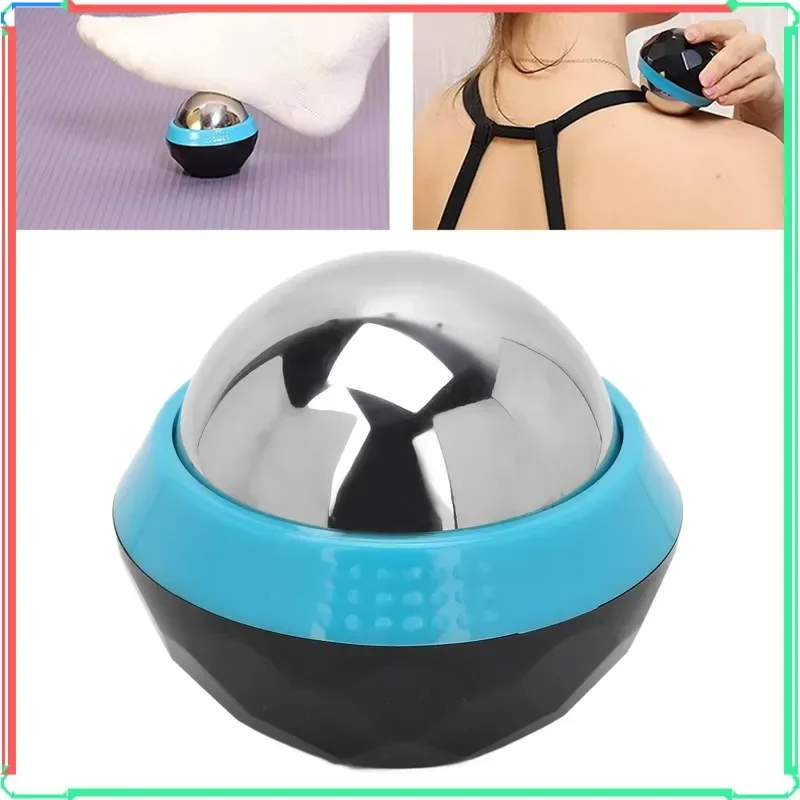 

Handheld Cold Massage Roller Ball Stainless Steel Ice Ball Massager For Shoulder Heat Relief Blue/Black Hot Selling