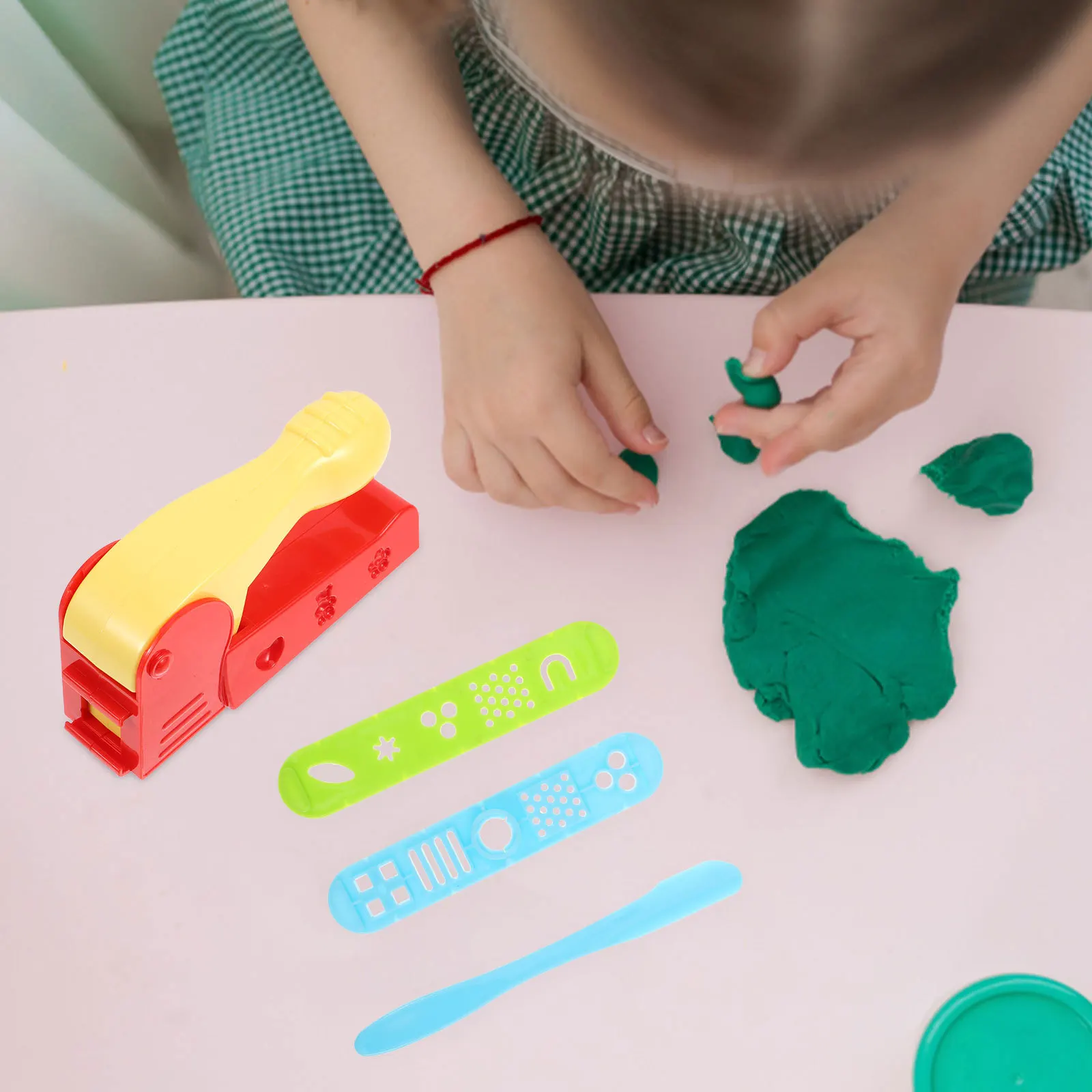 4Pcs Color Clay Tool Set Creative DIY Plastic Sand Mold Kit for Kids Beach Educational Fun DIY Educational Toys