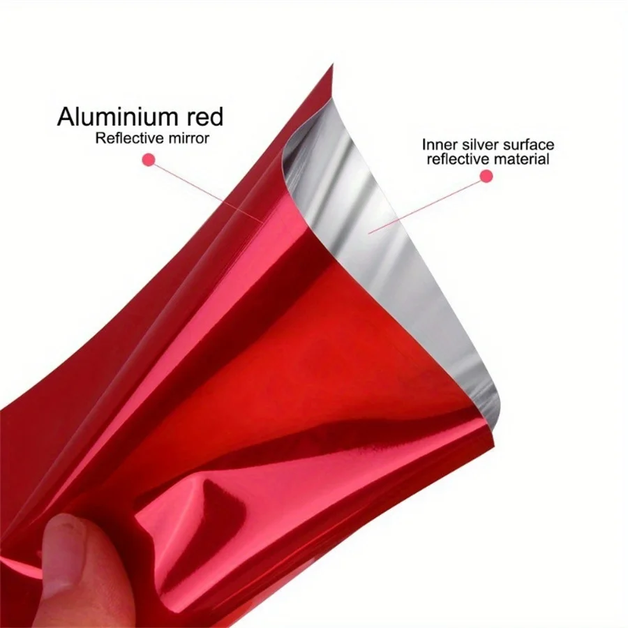 100 Stück bunte, dreiseitig versiegelte Mylar-Beutel, Aluminiumfolienverpackung für Lebensmittel, Haushaltsgebrauch, Geburtstagsfeiern und zur Aufbewahrung von Geschenken. – Detail 7