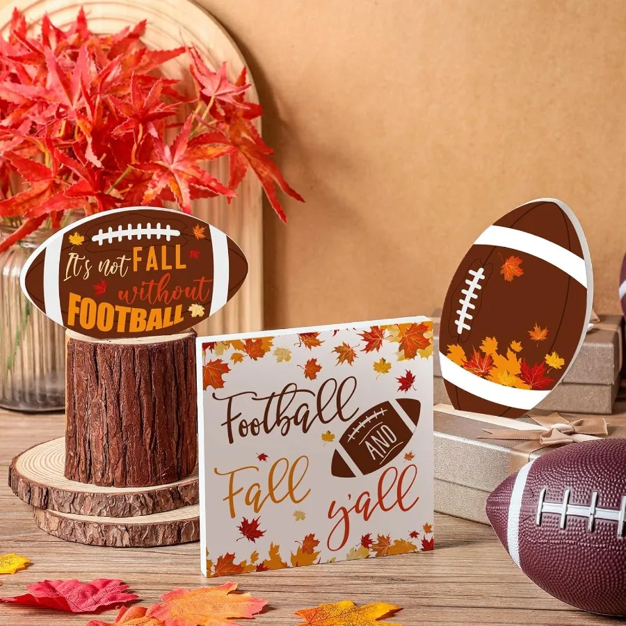 3 قطعة ديكور طاولة كرة القدم الخريف صينية متدرجة ديكور قطع مركزية للطاولات المزرعة الشكر زخارف القيقب البرتقالي لـ #2