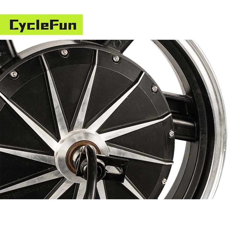 16x3.5 inci 110kmh HY 260 Nilai 4KW 72V V2 BLDC 4000W Motor Hub untuk Sepeda Motor Listrik