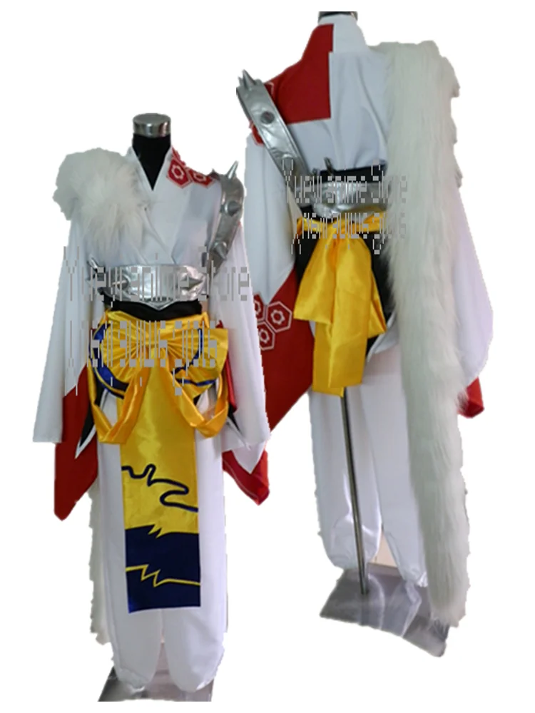 Anime Cosplay Costume Sesshoumaru Kimono For women men And Adult Costume Halloween Full set