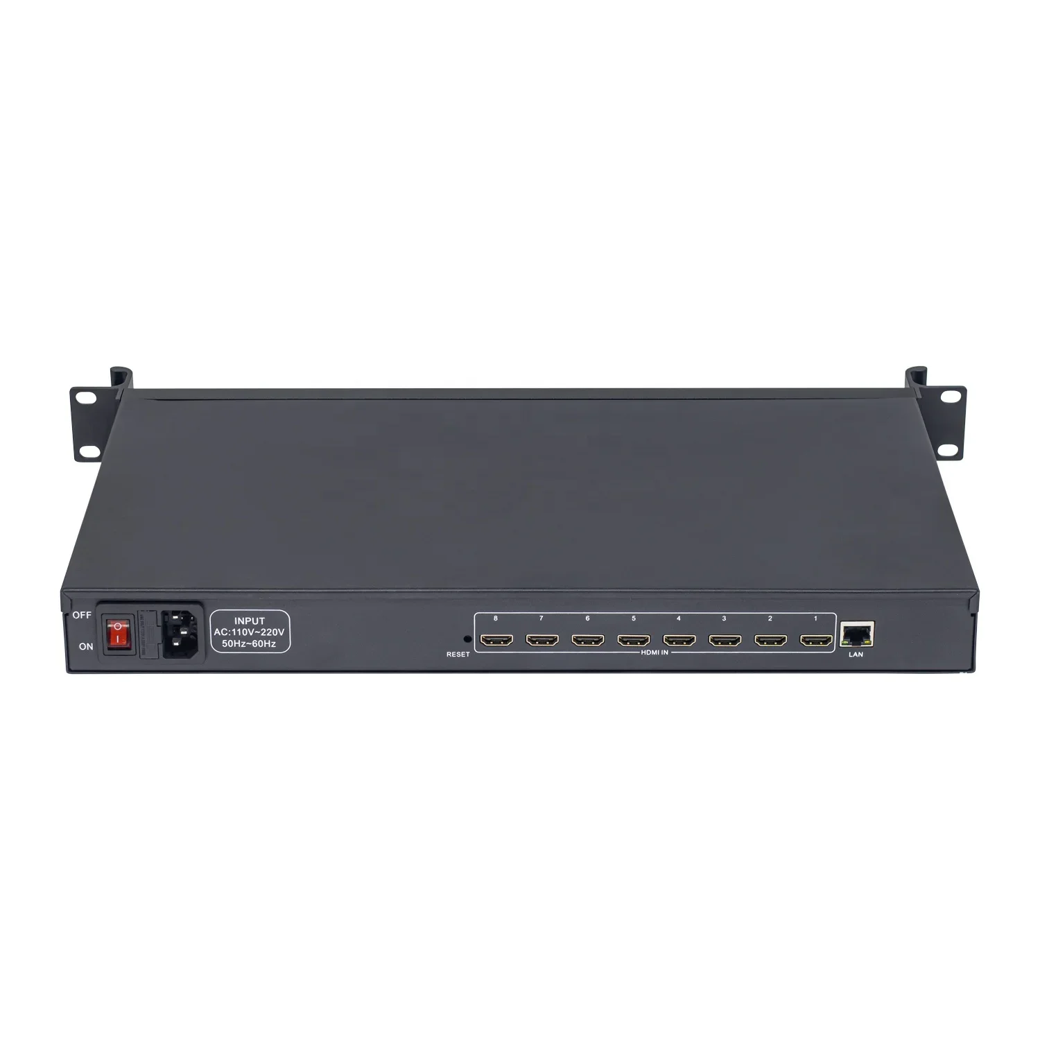 Custom Made 8 Channel SRT RTMP RTSP H.265 H.264 HDMI Video Capture  Card Box Encoder 1U Rack  NVR Vmix Youtube Facebook IPTV