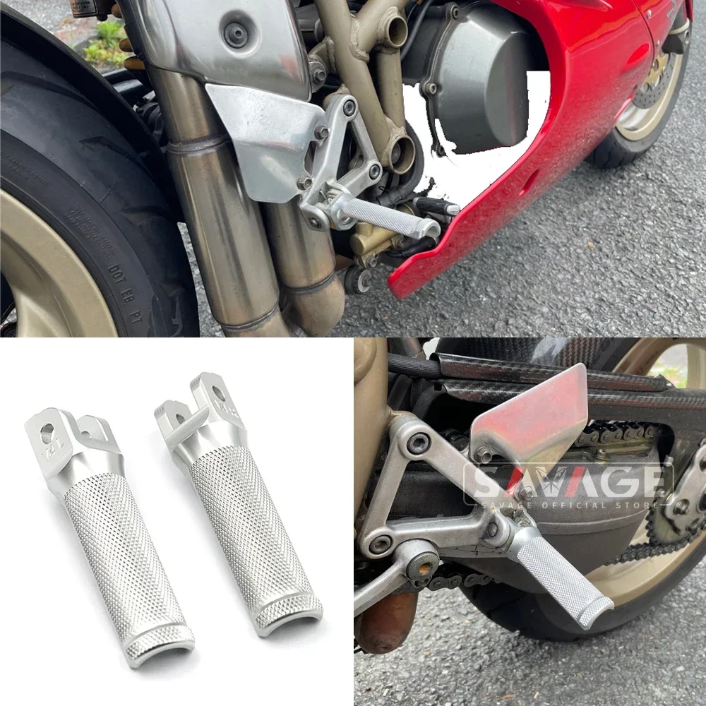 フロントフットペグducatiパニガーレV4 1100 899 959 1199 1299/s/rストリートファイターV4オートバイライダーリアセットフットペグペダル