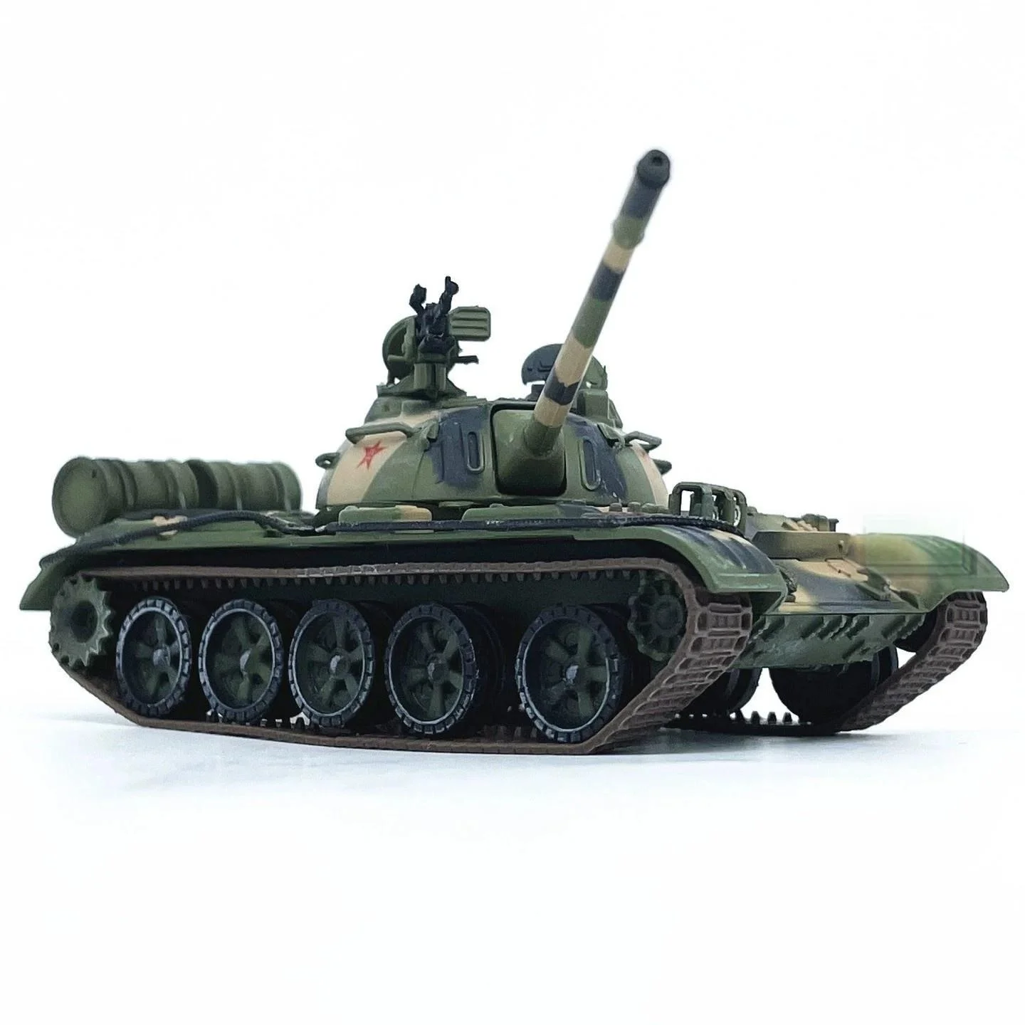 1:72 China Type 59 Wz120 Tank Model Alloy Body Three-Color Coating Glue-Free Color Separation Finished Decoration