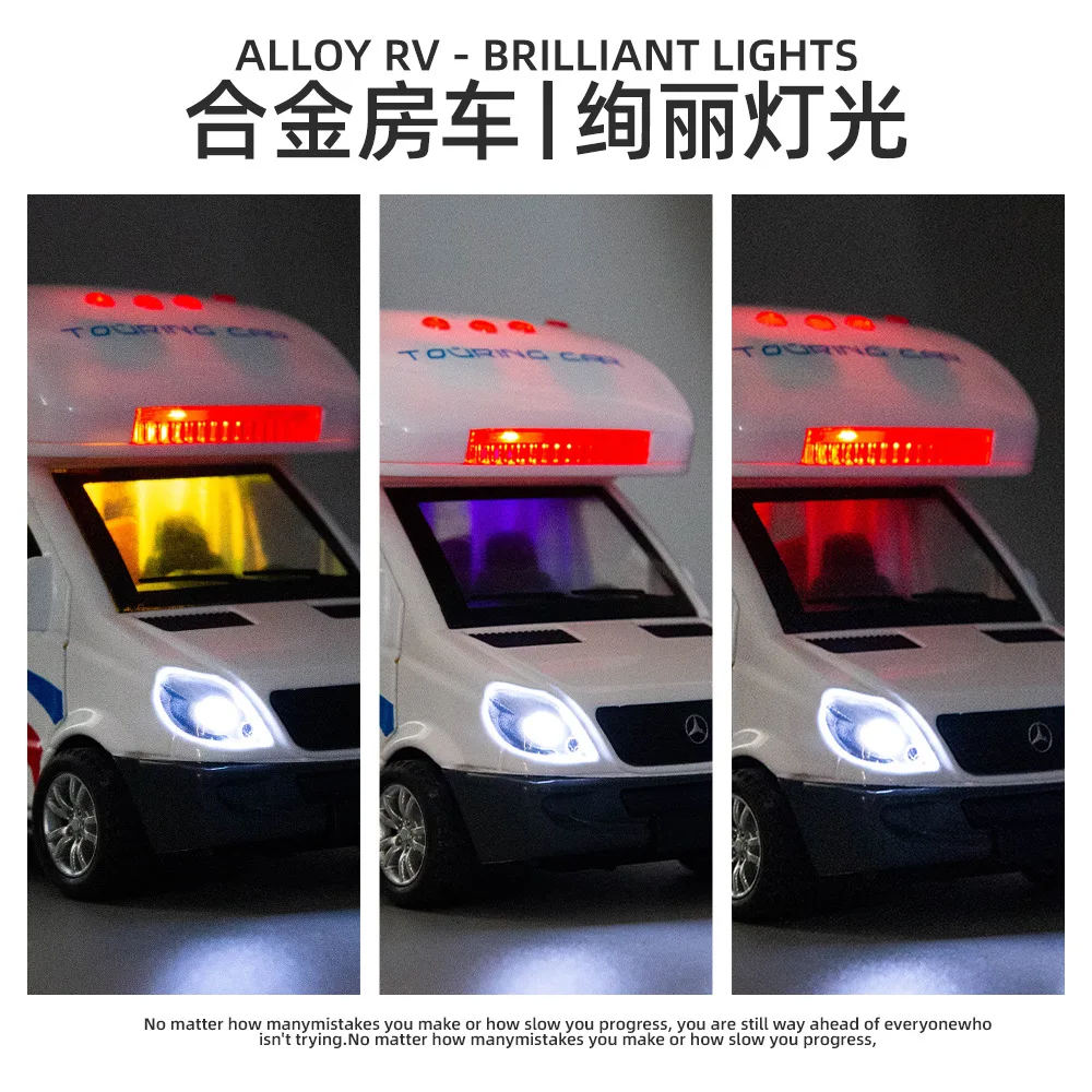 1:32 simulação grande acampamento rv carro de brinquedo liga modelo de carro ônibus turístico carro viagem infantil menino