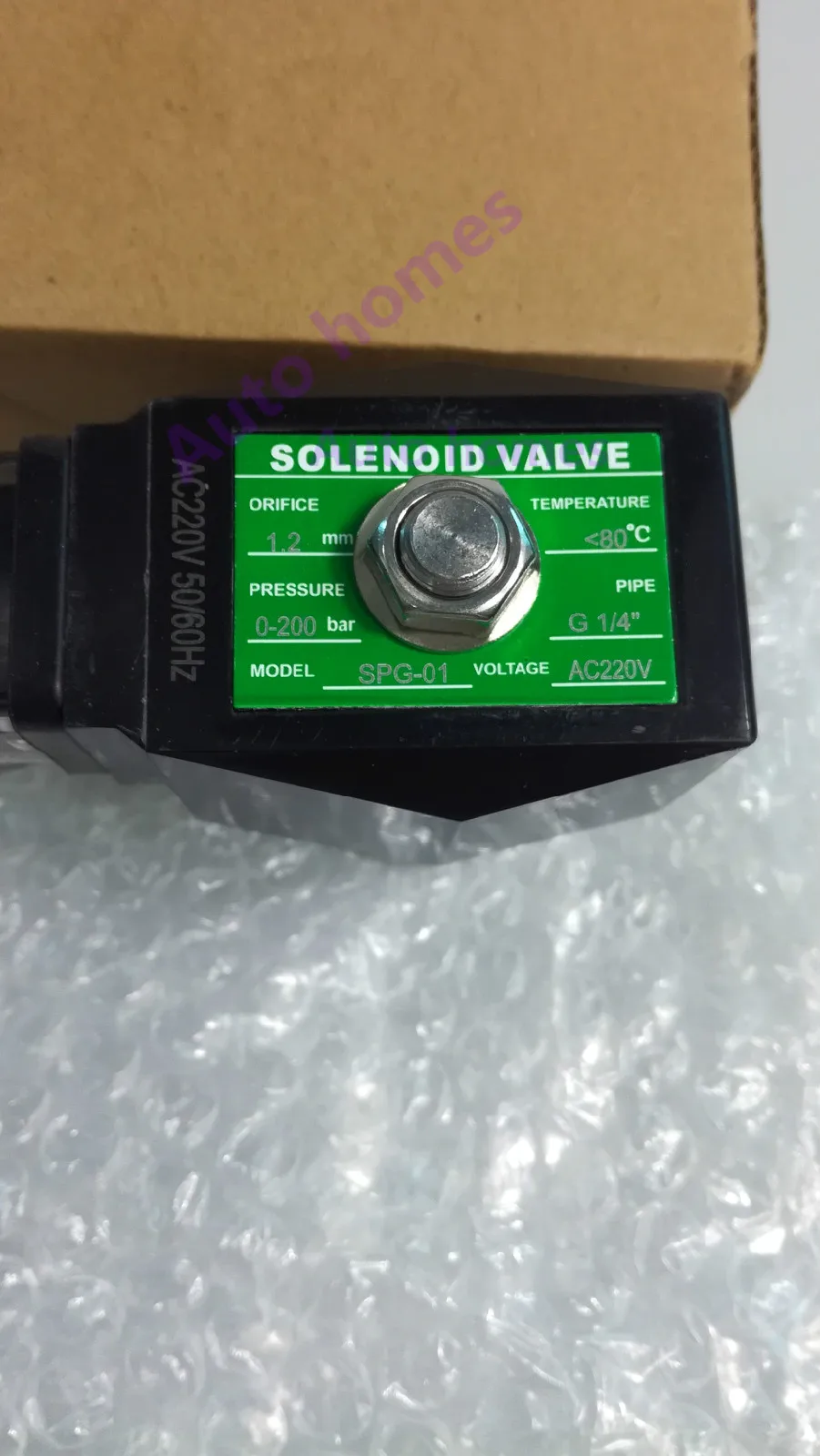 2 way water high pressure solenoid valve 1/4