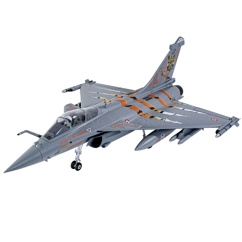 FMS 64mm Rafale Ducted Electric RC Aircraft Delta Wing Model Aircraft Fixed Wing Fighter with Gray Tiger Livery RC Plane Toy