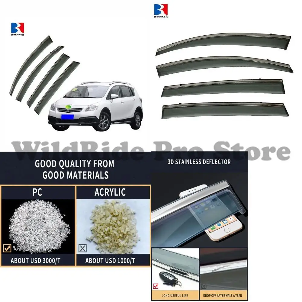 

1 set For TOYOTA VERSO 2011 Injection Deflector PC 100 Fit Window Visor