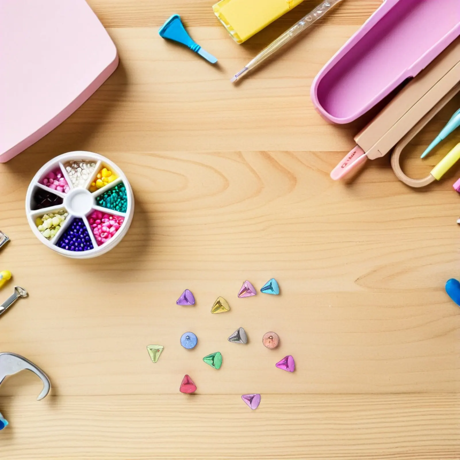 

4 Boxes Cone Spike Nail Charms Metal Gold Silver Multi Color Punk Gothic Studs for Nail Art Manicure Halloween Party Decoration