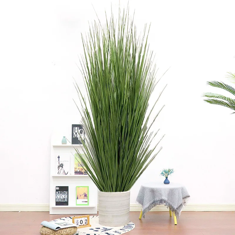 4.9FT Artificial Plants Greenery Wheat Grass UV Resistant Realistic Faux Fake Shrubs Plant Onion Grass for Home Wedding Decor