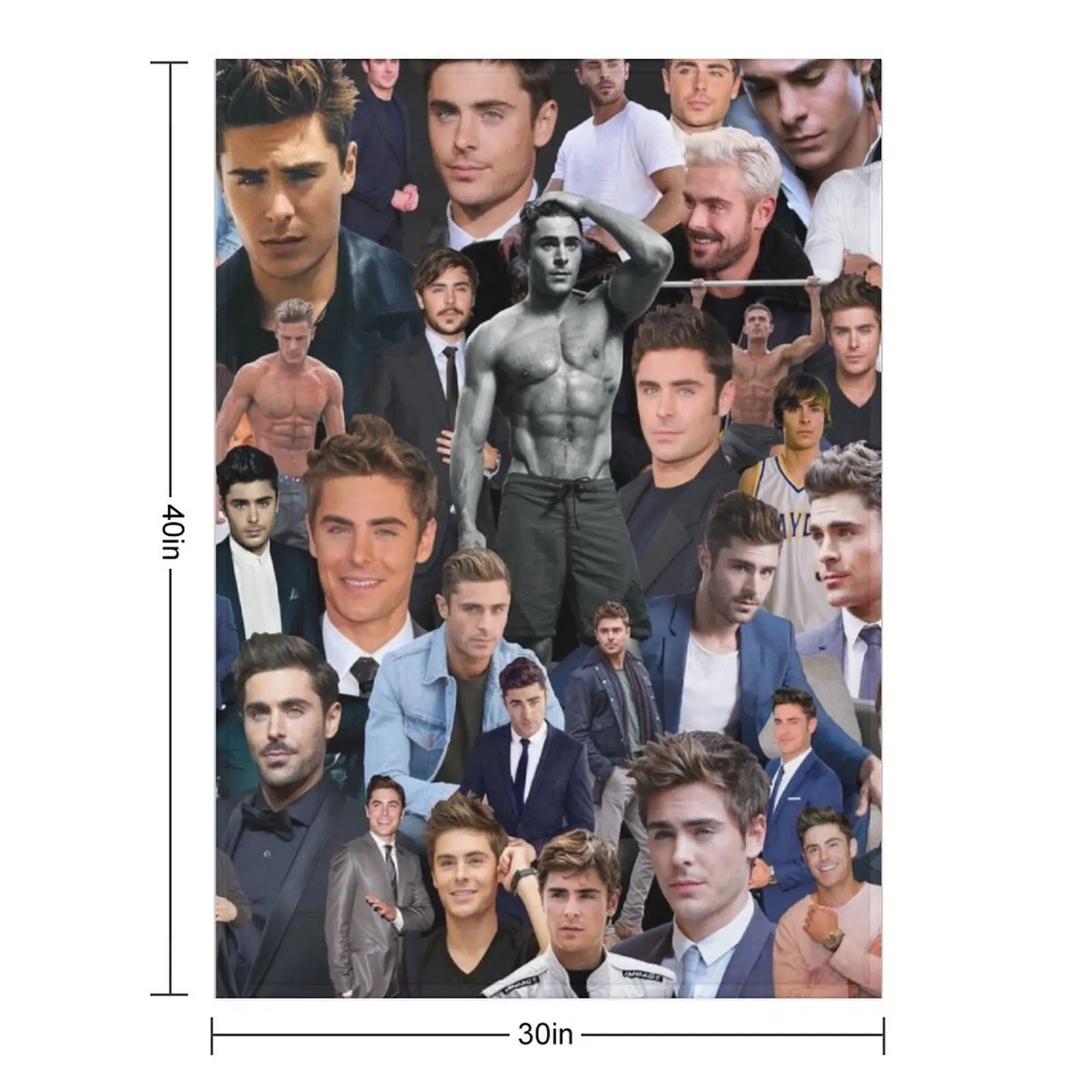 Zac Efron Throw Blanket Blankets For Sofas decorative Bed Fashionable For Decorative Sofa Bed warm for winter Blankets