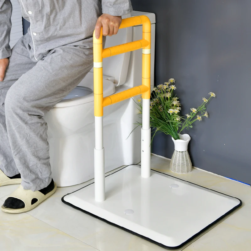 

Прикроватные поручни для пожилых людей и беременных, опора для ванной комнаты, противоскользящая балансировочная рейка, регулируемая светящаяся ручка из рамы из углеродистой стали
