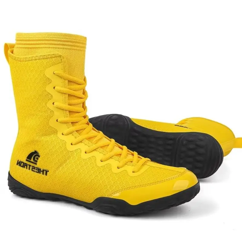 

Качественные борцовские кроссовки для мужчин, профессиональные мужские боксерские кроссовки, удобная мужская обувь для тренировок в спортзале, мужская обувь для боя на шнуровке