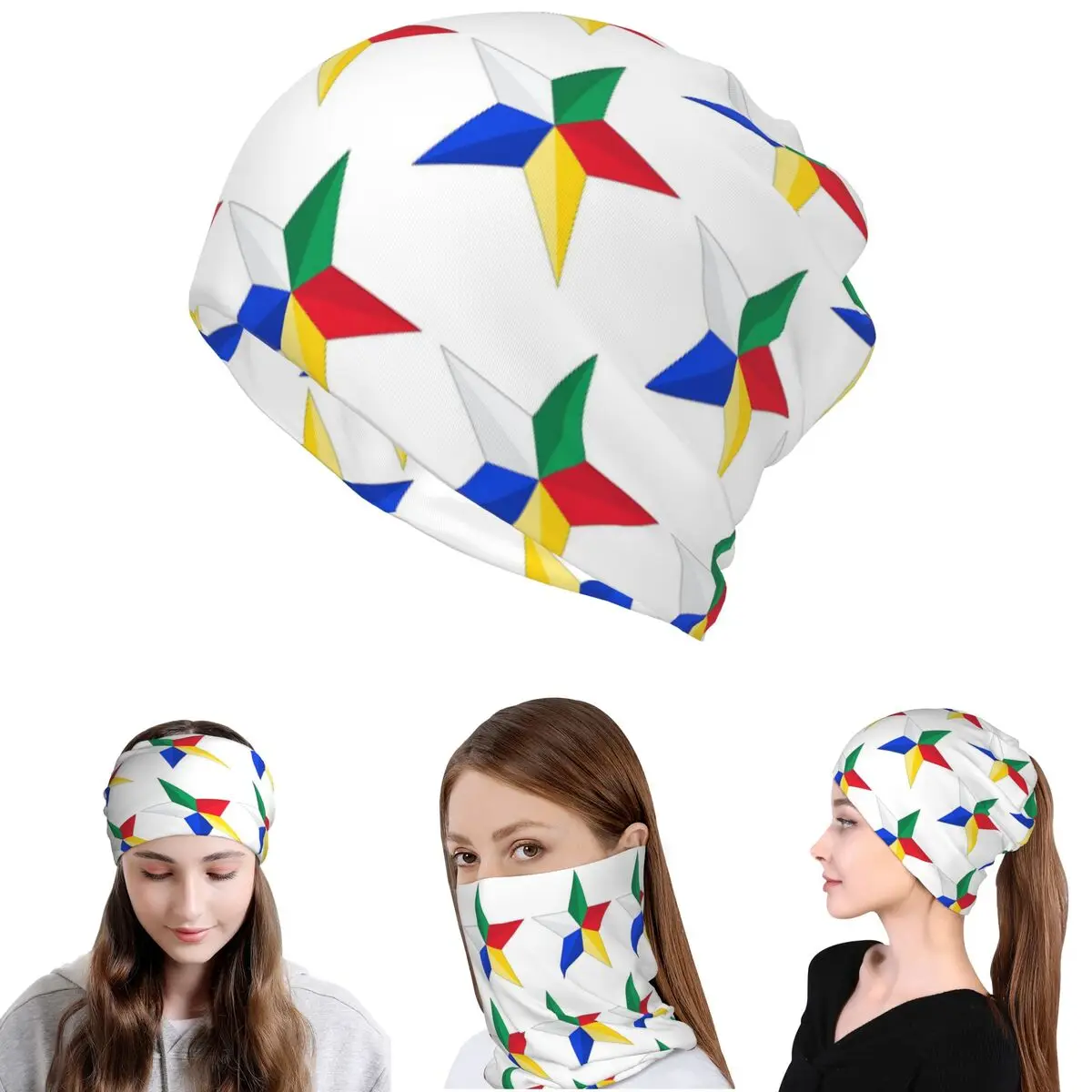 

Druze Star Bandana Neck Gaiter Wrap Scarf Multi-use Headwear Beanies Hat Unisex Adult All Season