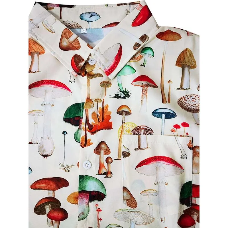 

Musoom Print ort Sve Men's irt Loose Fit Youthful Sle Sun Protection Treaent Cotton Ice Sensation Summer Faion
