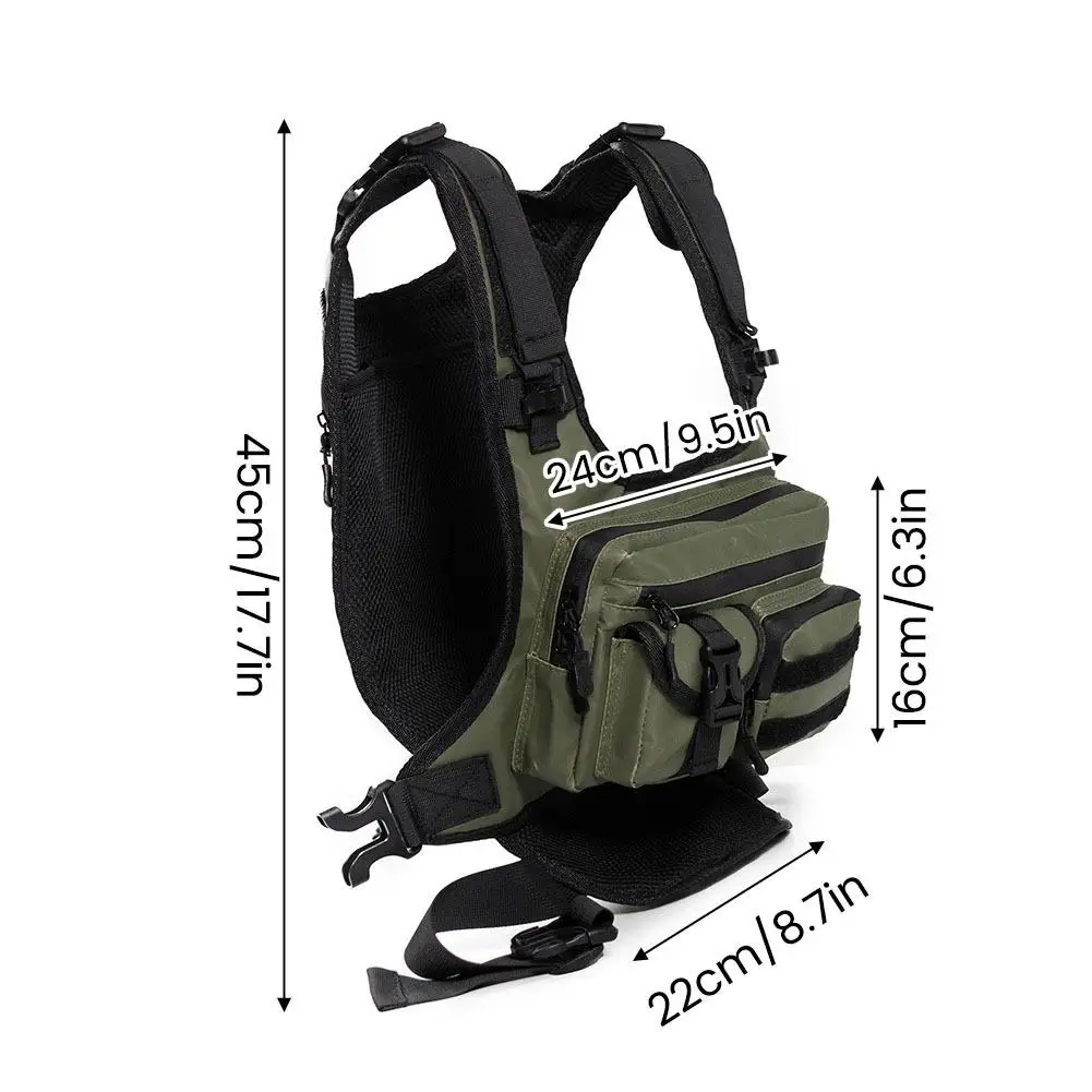 Multi Pocket Outdoor Tactical - Fishing Bag Waterproof recension och pris