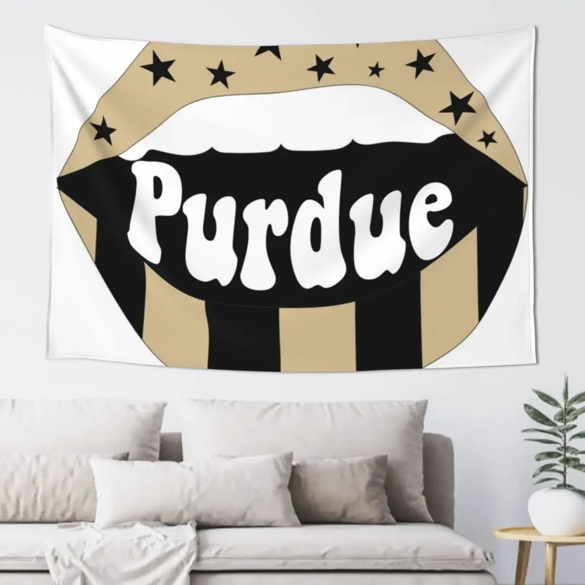 

Purdue Lips Tapestry Decorative Paintings Room Design Things To Decorate The Room Tapestry