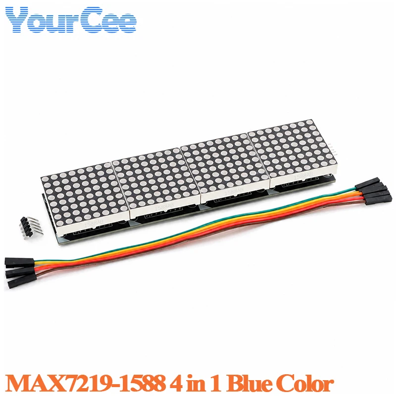 MAX7219 MAX7219-1588 Matryca LED 8x8, Moduł Wyświetlacza Matrycowego, Kolor Czerwony Zielony Biały Niebieski, Sterowanie MCU, Sterownik LED — zdjęcie produktu 5