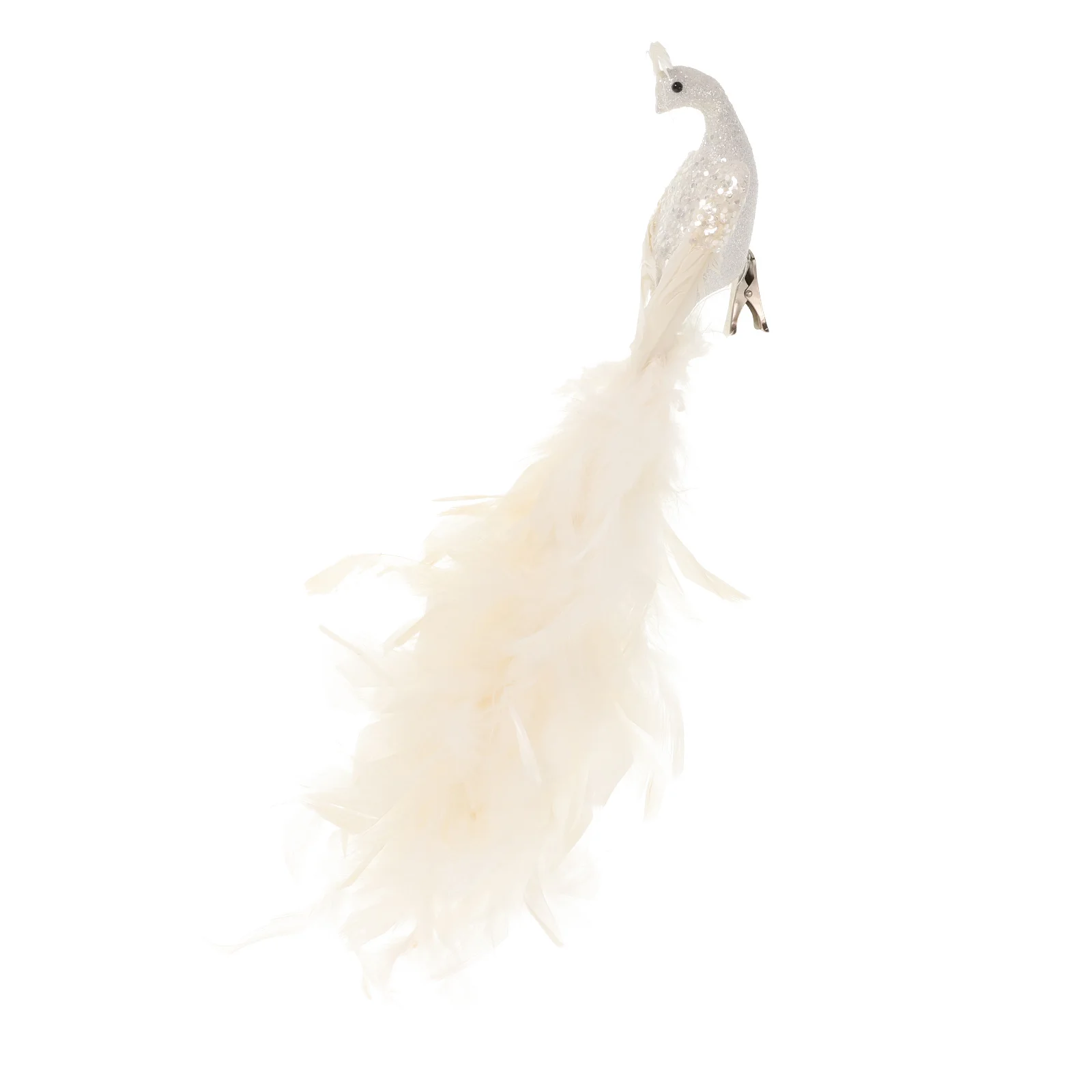 

3D Artificial Peacock Christmas Tree Decoration Clip on Xmas Ornament Winter Holiday Party Supply 3D Imitation Peacock Model