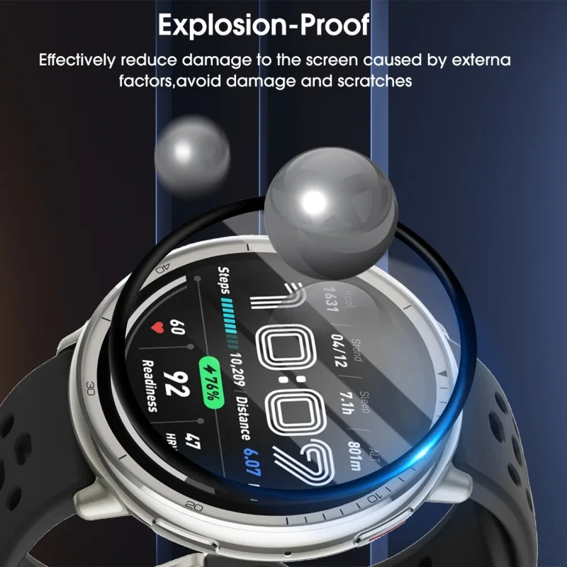 Film Pelindung Layar 3D untuk Amazfit Active 2 Jam Tangan Pintar Film Pelindung Cakupan Penuh untuk Amazfit Active2 Bukan Kaca Tempered