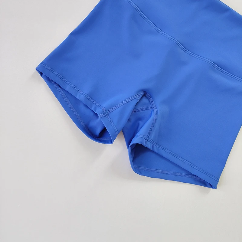 Yoga-Sportshorts, eng anliegende, elastische Dreiteilhose, hautfreundliches Gefühl, hohe Taille, hüftformend, schnelltrocknende Yoga-Hotpants – Detail 15