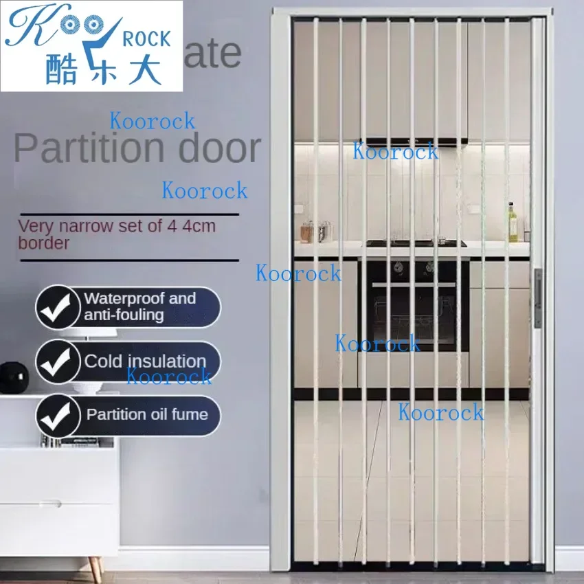 

Invisible Aluminum Sliding Doors for Room Dividers with Acrylic Transparent Crystal Board