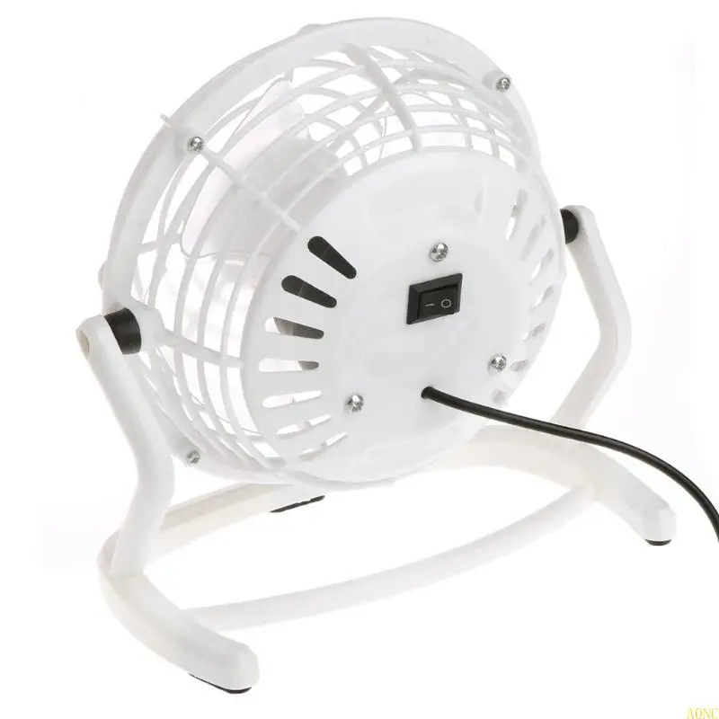 A0NC Mini Portable Super Mute Plastic USB Fan Desk Cooling Laptop Notebook PC Cooler