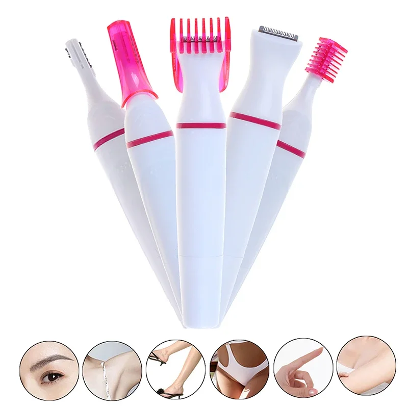 

All-In-One Convenient Razor 5in1 Trimmer Female Wet Dry Shaver Epilator