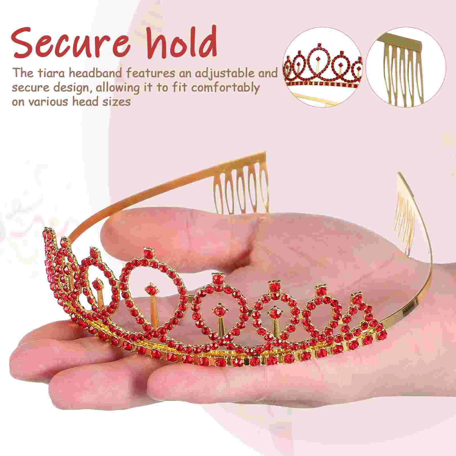 Ceremonial Headband Happy Birthday Crowns Girl Sash Tiara for Women Tiaras Party Decorations Gift