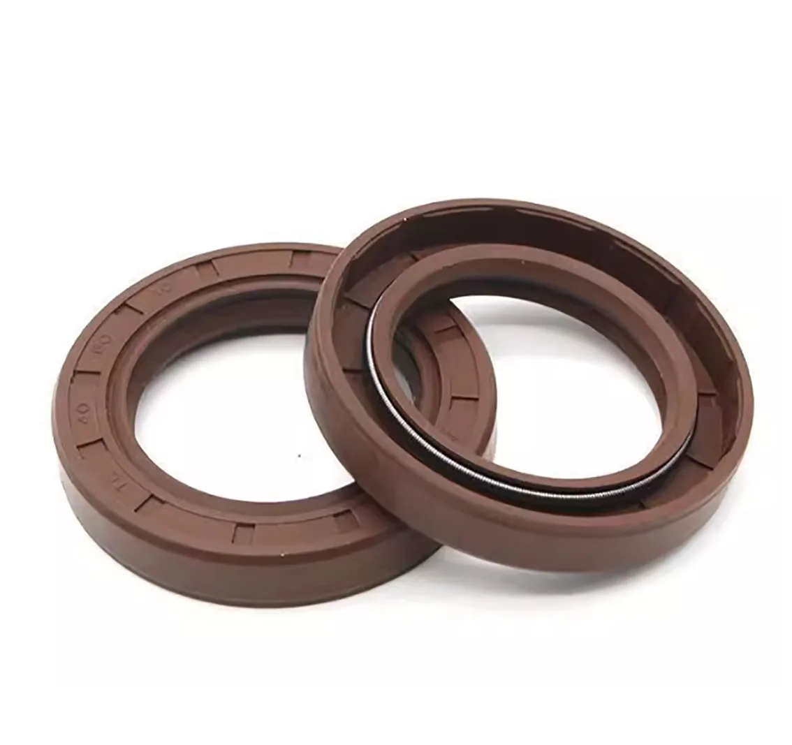 1Pcs ID 25/30/35/40/45mm FKM TC/FB/TG4 Skeleton Oil Seal Rings Fluoro Rubber Double Lip Seal Gasket For Rotation Shaft