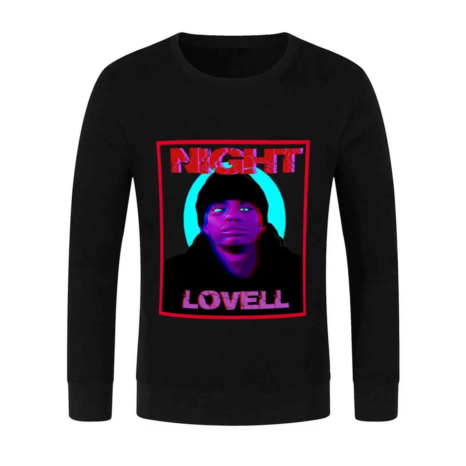 ملابس بلوفر Night Lovell 1 للرجال، ملابس مصممة للرجال، ملابس أنيمي، سترة كبيرة الحجم على الطراز الياباني