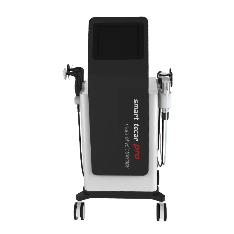 6 IN 1 Shockwave Physiotherapy Equipment Tecar Wave Pro Pain Relief ED Treat RET CET Ultrasound Pneumatic Shock Machine