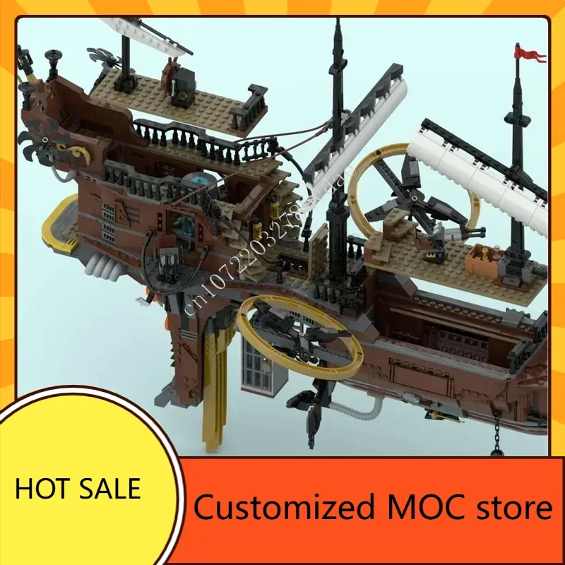 2285 قطعة MOC Steampunk القراصنة المنطاد "Brunel" عدة عيد ميلاد مجموعة سفينة حربية الجمعية عطلة لغز عيد ميلاد هدية الكريسماس للأطفال
