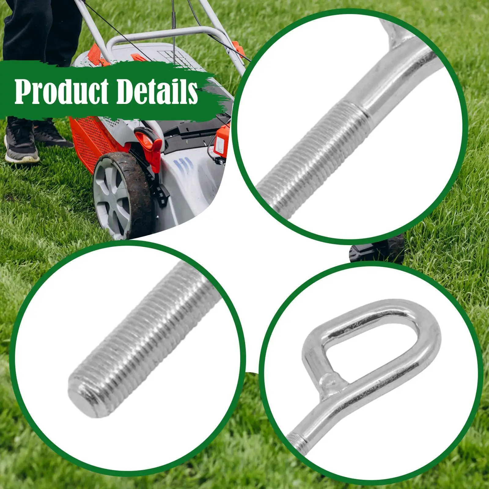 Metal Mower Deck Lift Rod with Easy Install Universal Gardening Linkage for Lawn Care Repair Maintenance Equipment