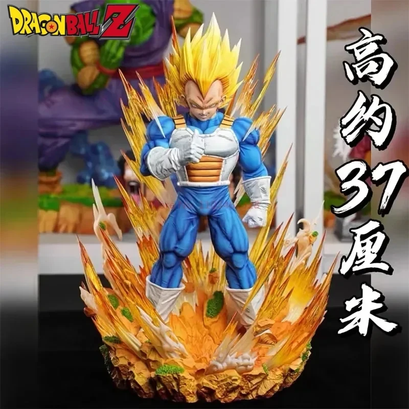 

37cm Dragon Ball Anime Figures Cs Vegeta Gk Goku Demonize Super Saiyan Around Anime Scenes Pvc Model Statues Ornament Toy Gifts