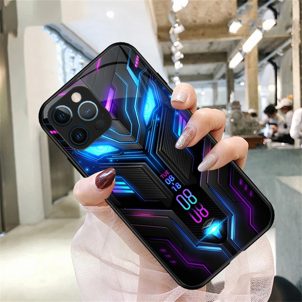 2026 Modisches Beliebtes Design Smart LED-Licht Musik Leuchtende Handyhülle für iPhone Air 18 17 16 E 15 14 13 12 11 Pro Max – Detail 16