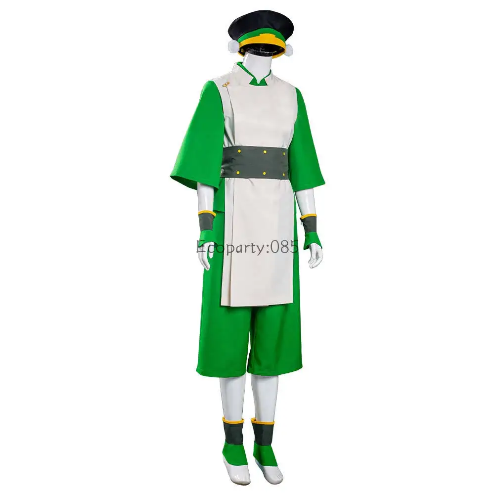 Halloween Carnival Party Suit Avatar l'ultimo Airbender Toph benfang Costume Cosplay gilet pantaloni abiti per adulti